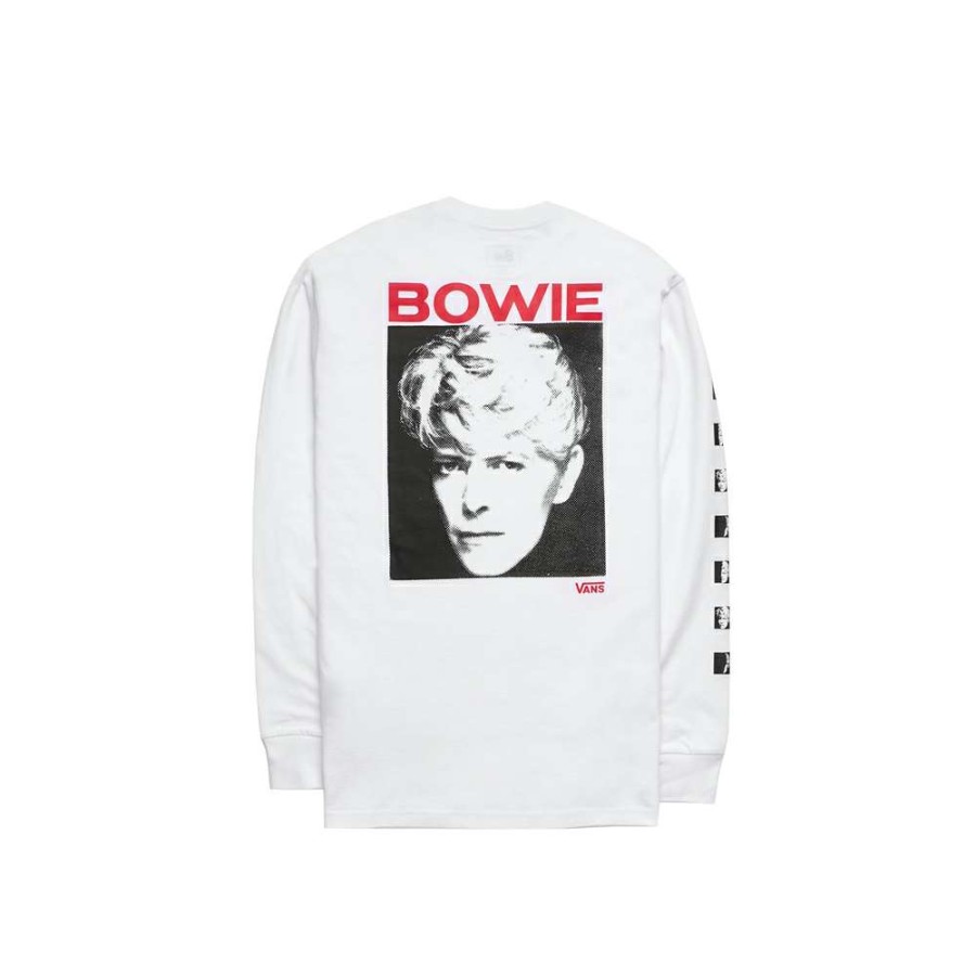 T-Shirts & Polo * | Vans X David Bowie Serious Moonlight Ls T-Shirt White Vn0A3Wcqwht1 Promotion