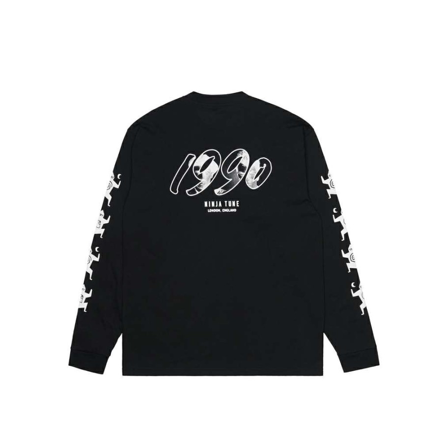 T-Shirts & Polo * | Carhartt Wip X Ninja Tune L/S T-Shirt Black/White I029378-9 Promotion