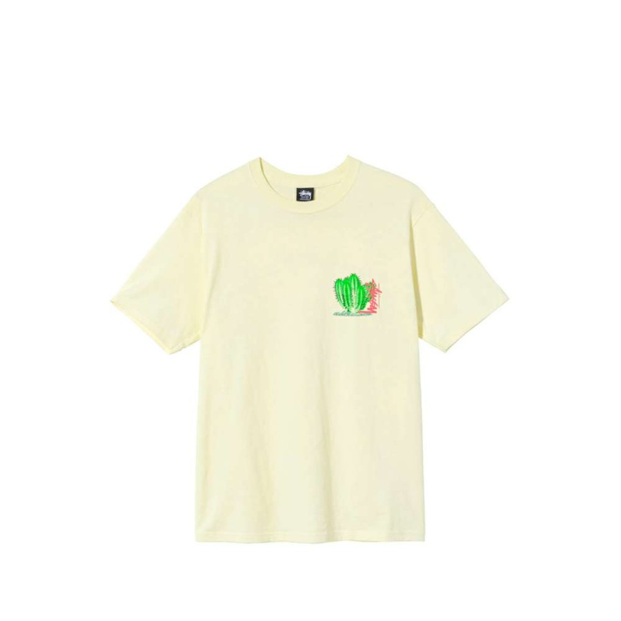 T-Shirts & Polo * | Stussy Desert Bloom Tee Pale Yellow 1904686 Sale