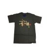 Heritage * | Stussy Camo Logo Dark Grey Tee Limited Edition Promotion