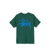 T-Shirts & Polo * | Stussy Basic Tee Dark Green 1904615 Discount