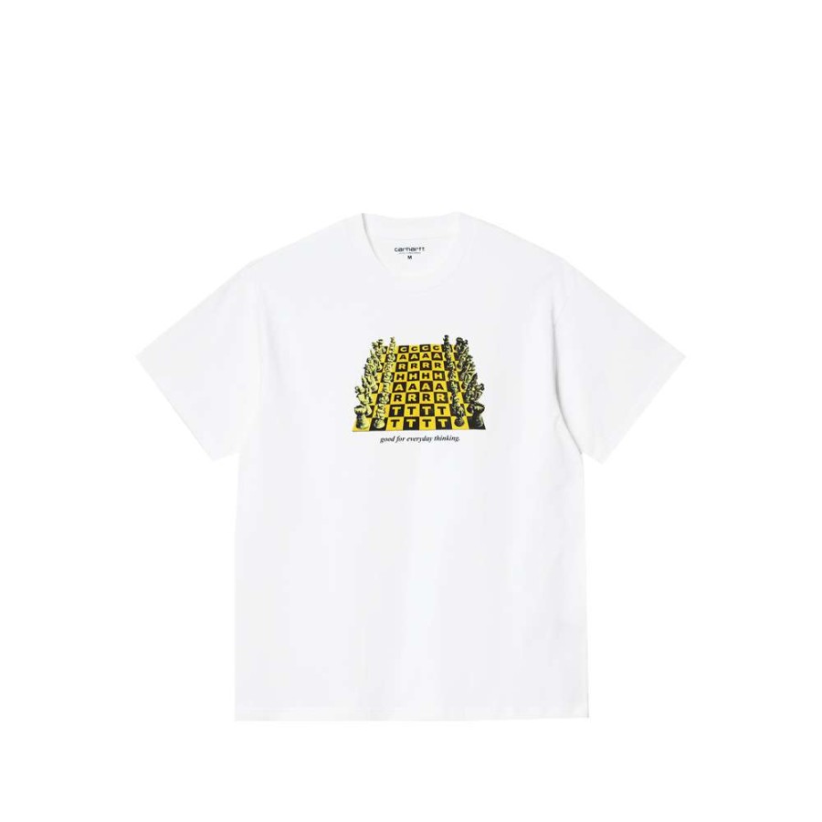 T-Shirts & Polo * | Carhartt Wip S/S Chessboard T-Shirt White I030197-3 Promotion