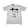 Heritage * | Stussy World Tour Ss Tee Grey Heather 3903142 Sale