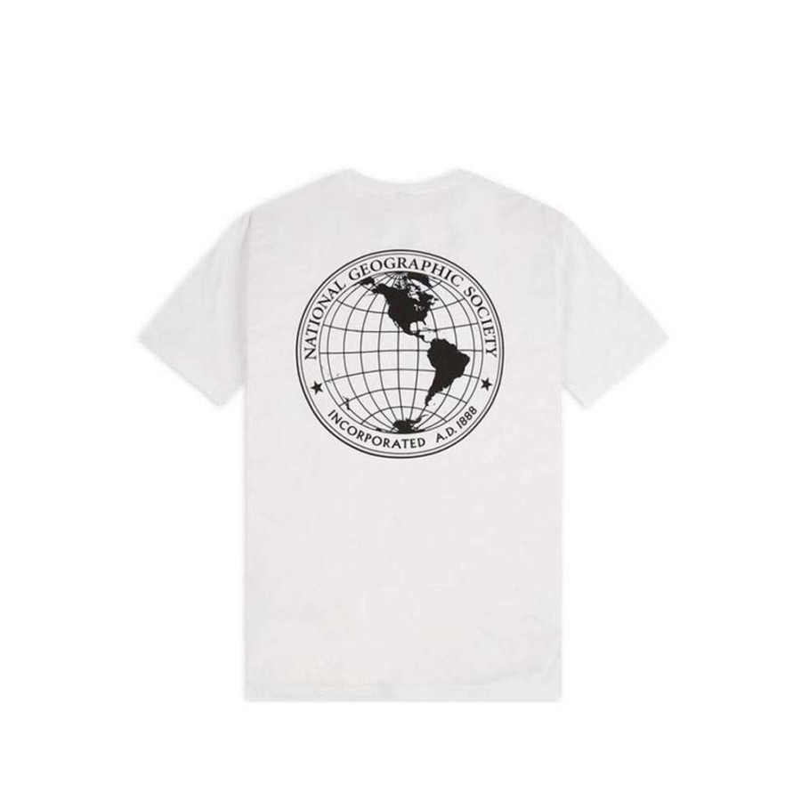 T-Shirts & Polo * | Vans X National Geographic Gobe T-Shirt White Vn0A4Mshwht Sale