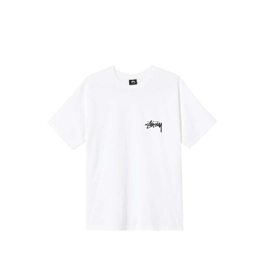 T-Shirts & Polo * | Stussy Pair Of Dice Tee White 1904627 Discount