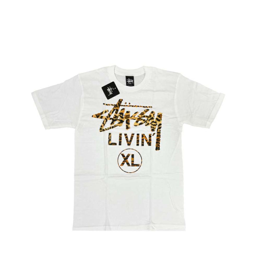 Heritage * | Stussy Customade Animal Livin White / Cheetahlelo Tee Limited Edition Fgsc3902331 Sale