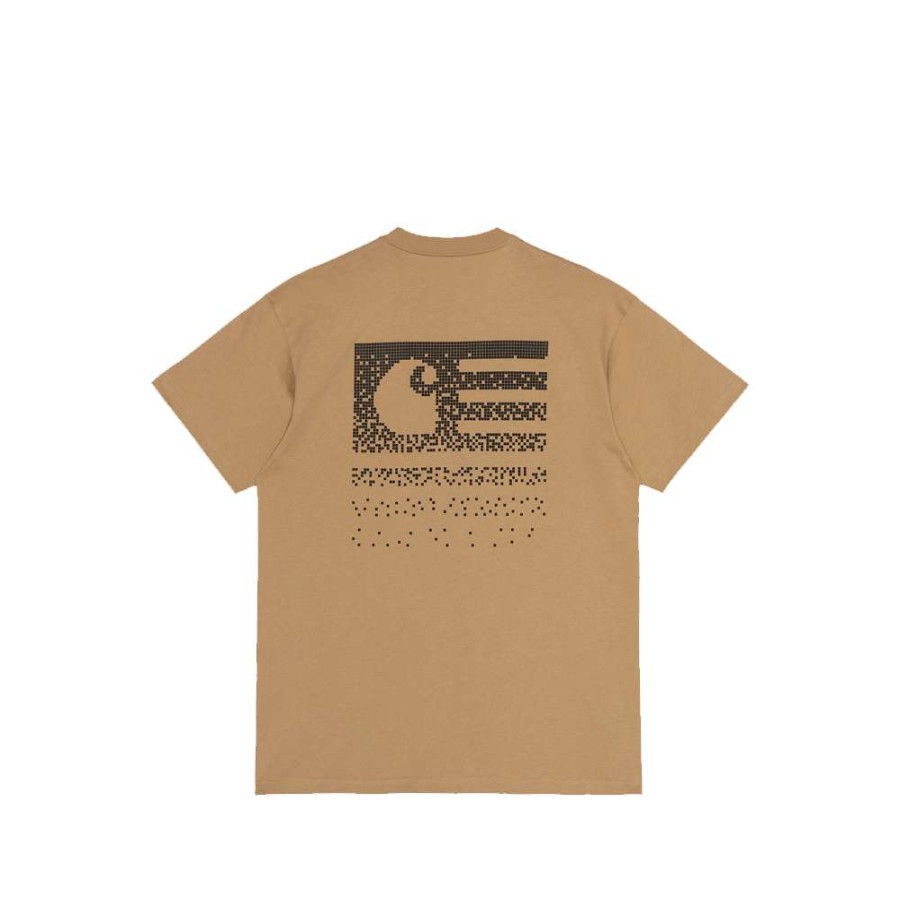 T-Shirts & Polo * | Carhartt Wip S/S Fade State T-Shirt Dusty H Brown I029607-15 Sale