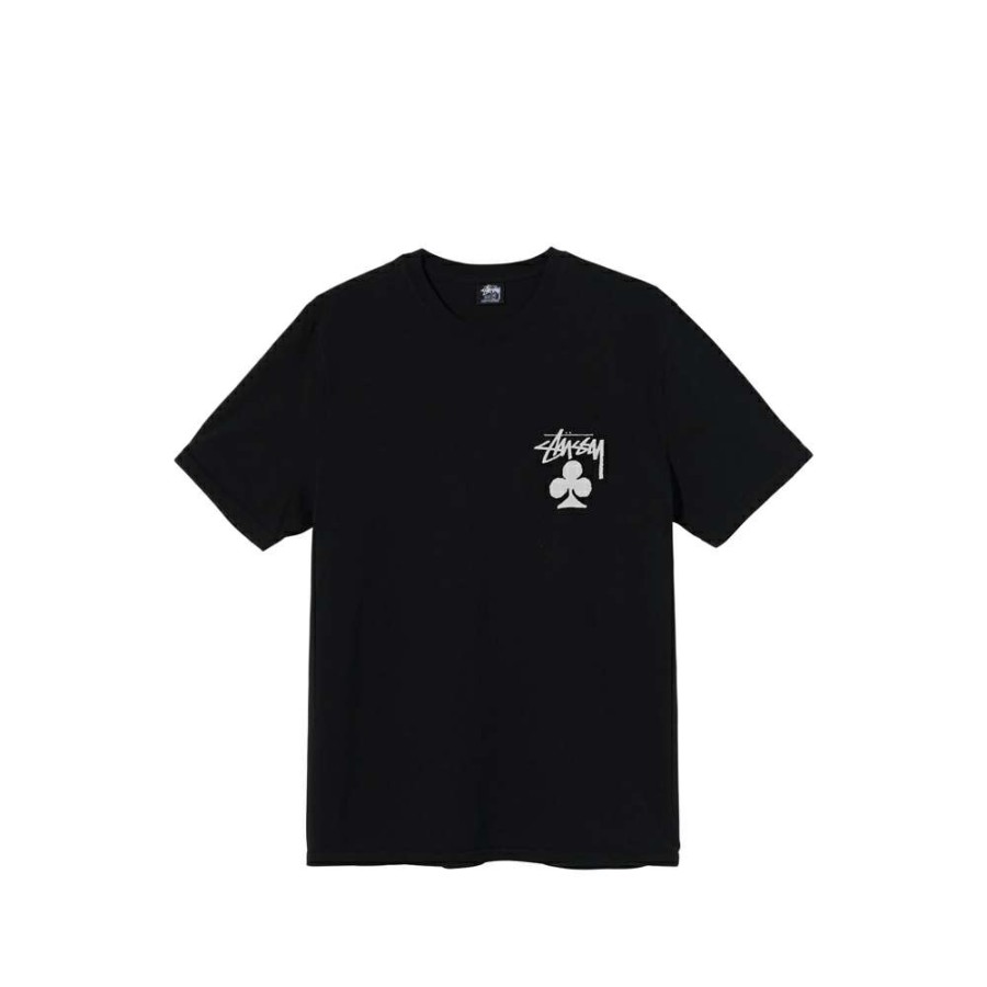 T-Shirts & Polo * | Stussy Club Pigment Dyed Tee Black 1904670 Sale