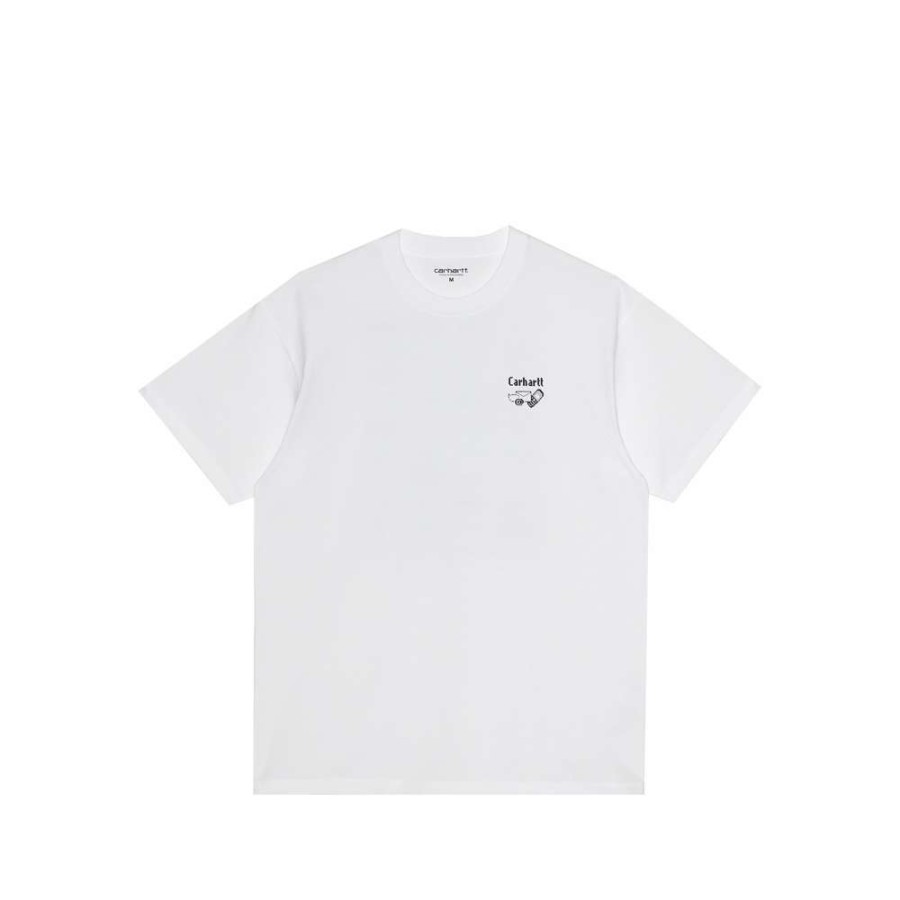 T-Shirts & Polo * | Carhartt Wip S/S Screensaver T-Shirt White / Black I029629-3 Promotion