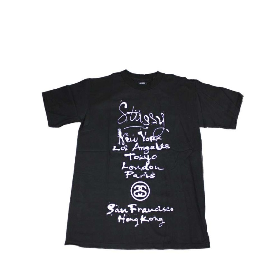 Heritage * | Stussy Black Tee World Tour 2006 Ghariokwu Lemi Limited Edition Discount