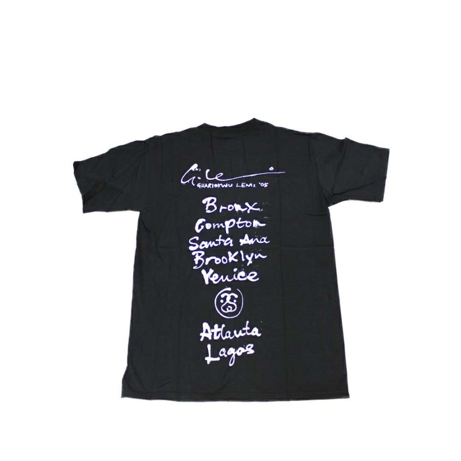 Heritage * | Stussy Black Tee World Tour 2006 Ghariokwu Lemi Limited Edition Discount