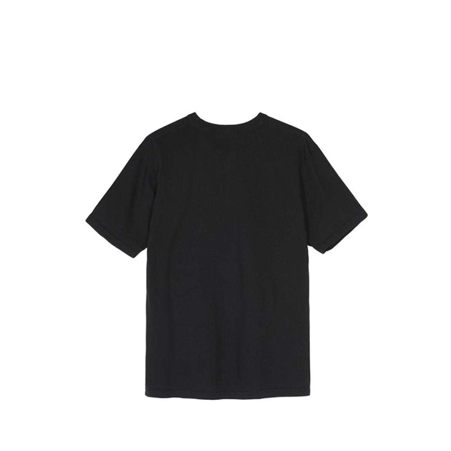 T-Shirts & Polo * | Stussy Basic Logo Pig Dyed Tee Black 1904553 Promotion