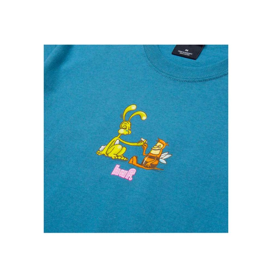 T-Shirts & Polo * | Huf Best Friends S/S Tee Columbia Blue Ts01335 Promotion