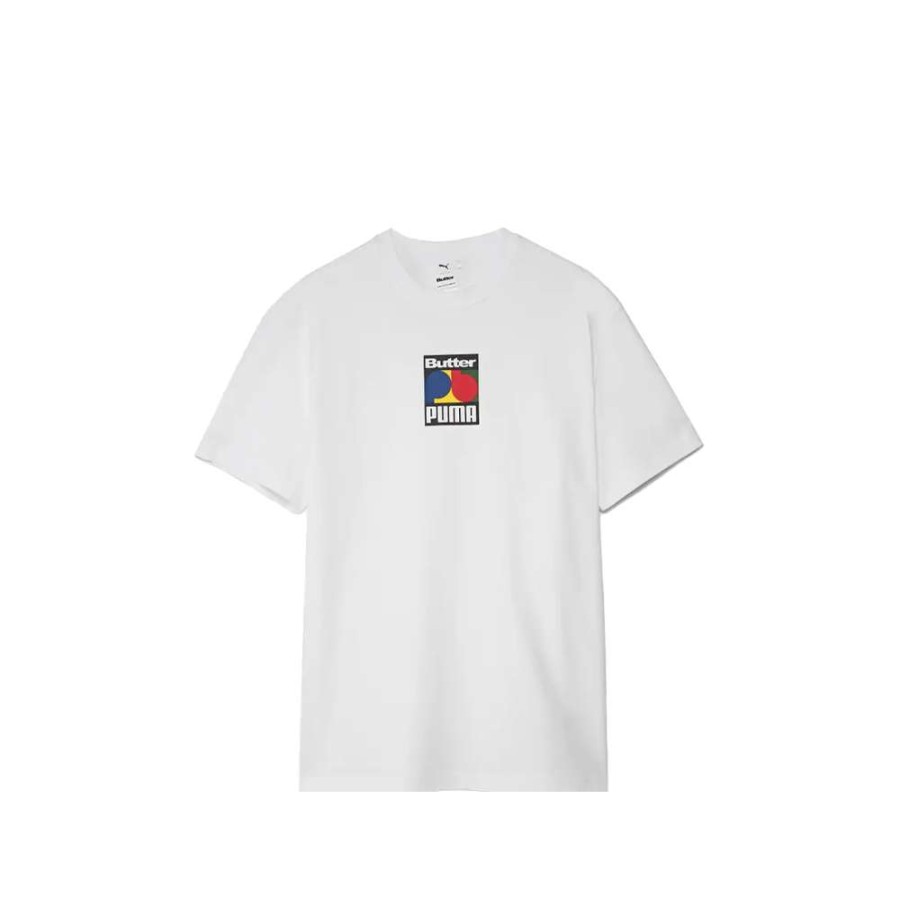 T-Shirts & Polo * | Puma X Butter Goods Graphic T-Shirt White 534058-02 Sale