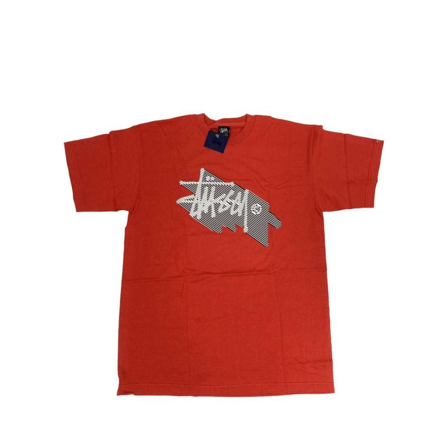 Heritage * | Stussy Expando Logo Red Tee Limited Edition 190520 Discount