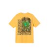 T-Shirts & Polo * | Stussy Camellias Pig Dyed Tee Yellow 1904695 Discount