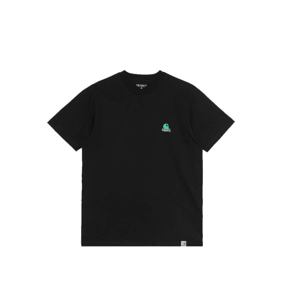 T-Shirts & Polo * | Carhartt Wip S/S Trap C T-Shirt Black I029610- 20 Discount