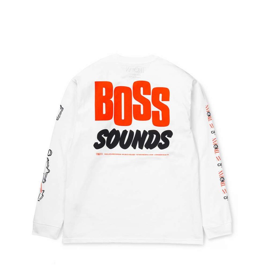 Heritage * | Carhartt Wip X Trojan Boss Sound Long Sleeve T-Shirt White Sale