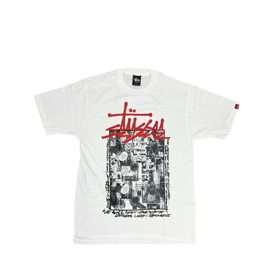 Heritage * | Stussy Customade X Futura Collage White Tee Limited Edition Sfsc3902181 Promotion