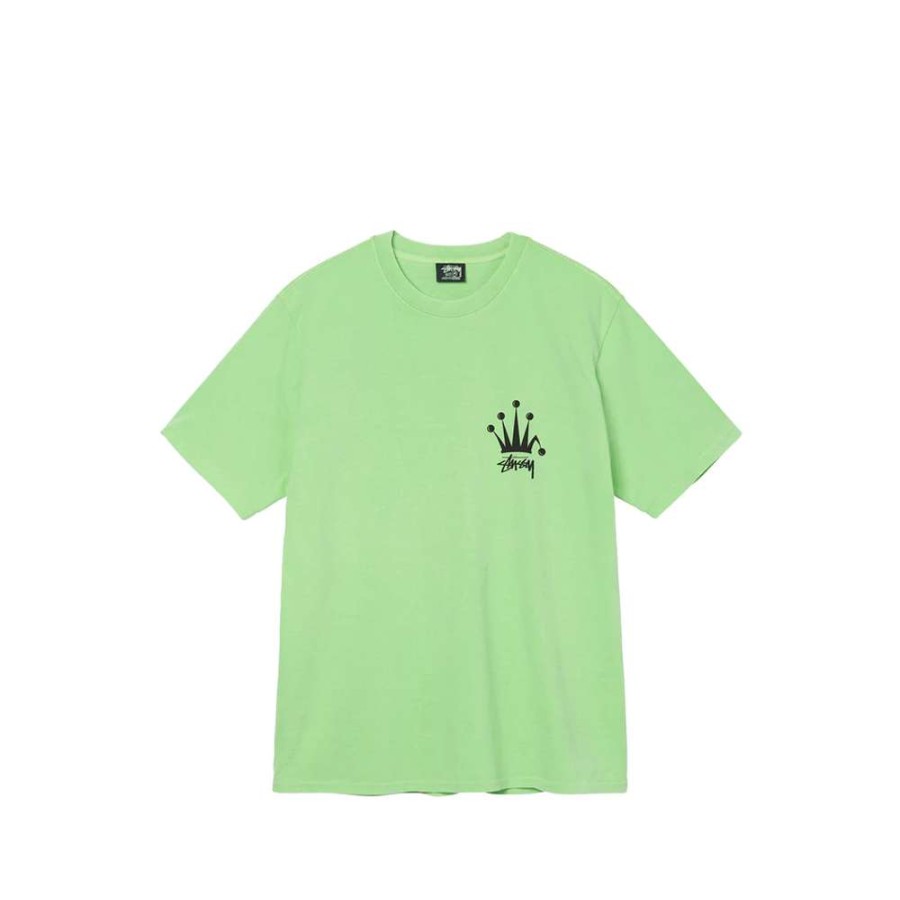 T-Shirts & Polo * | Stussy Regal Crown Tee Green 1904771 Sale