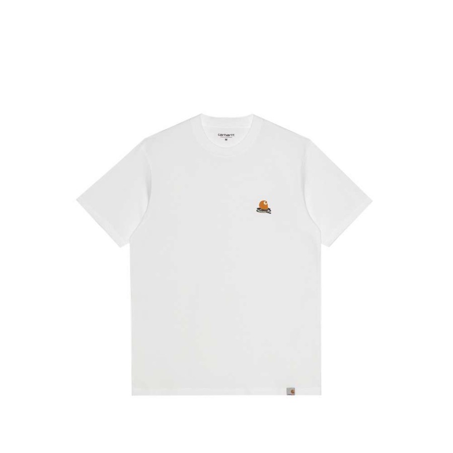 T-Shirts & Polo * | Carhartt Wip S/S Trap C T-Shirt White I029610-3 Promotion