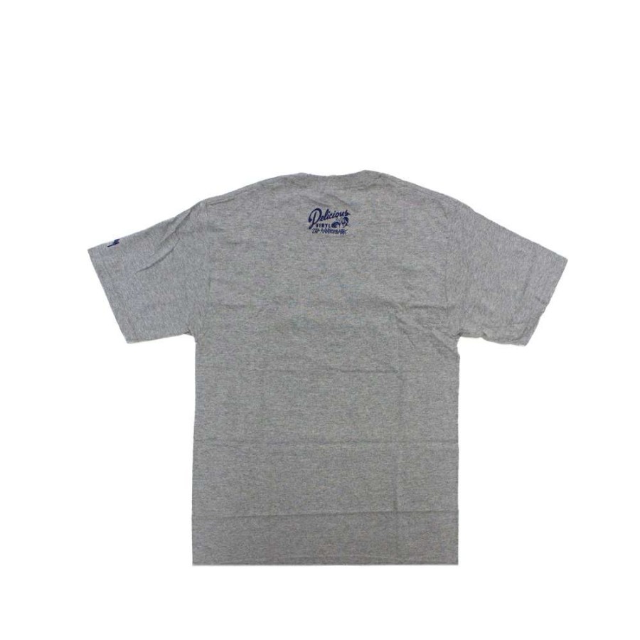 Heritage * | Stussy X Delicious Vinyl Drop Grey Tee Limited Edition 3902372 Sale