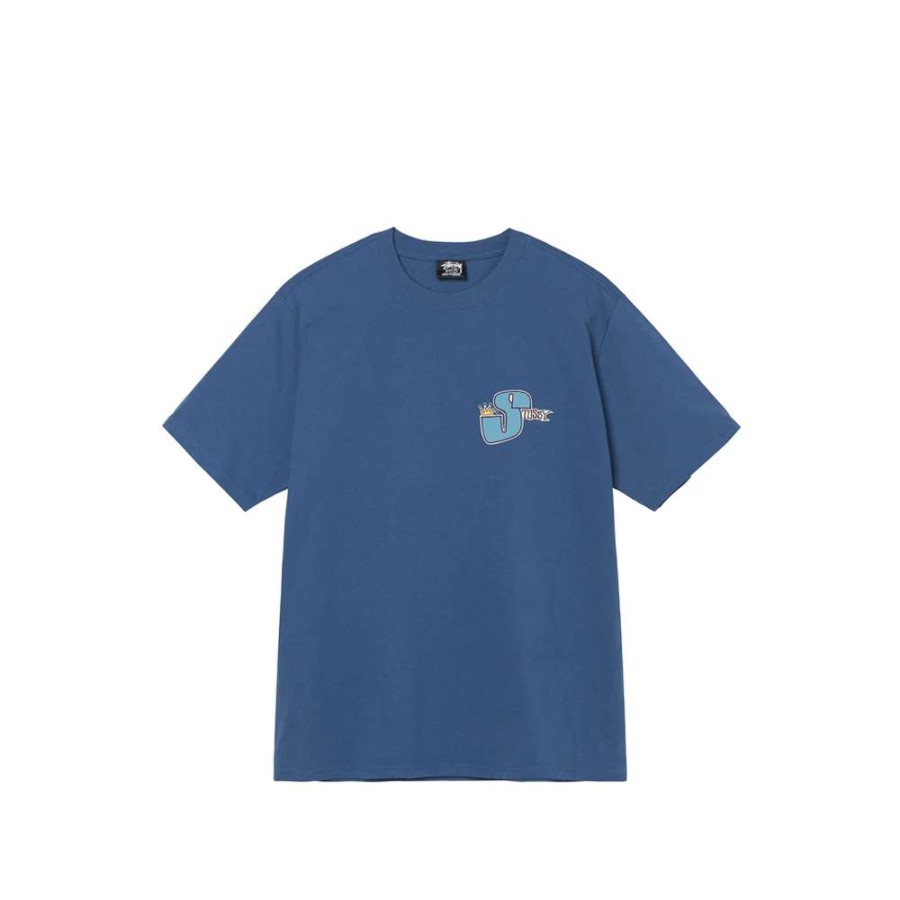 T-Shirts & Polo * | Stussy Phat S Tee Midnight 1904766 Discount