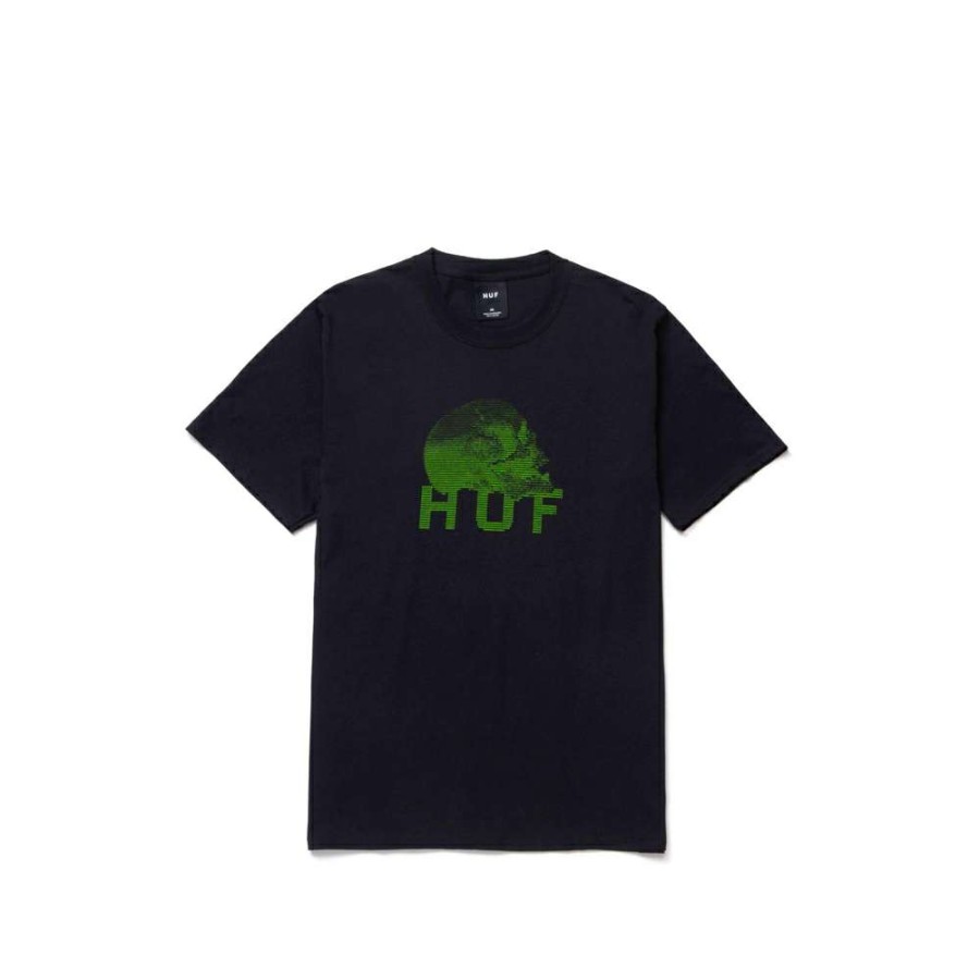 T-Shirts & Polo * | Huf Data Death Tee Black Ts01333 Sale