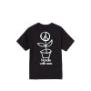 T-Shirts & Polo * | Stussy Peace Pot Tee Black 1904578 Discount