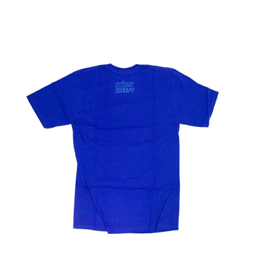 Heritage * | Stussy Customade X Creepy Give Bumbs Blue Tee Limited Edition Ffsc3902218 Discount