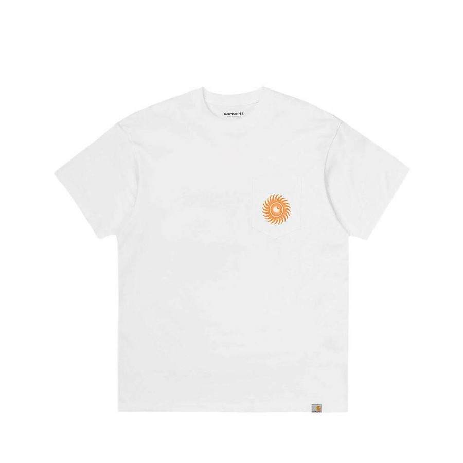 T-Shirts & Polo * | Carhartt Wip S/S Note Pocket T-Shirt White Sale