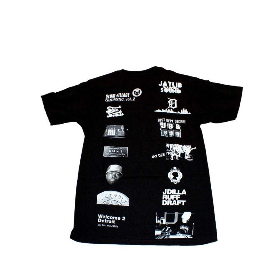 Heritage * | Stussy X Pay Jay J Dilla Collage T-Shirt Short Sleeve Black Discount