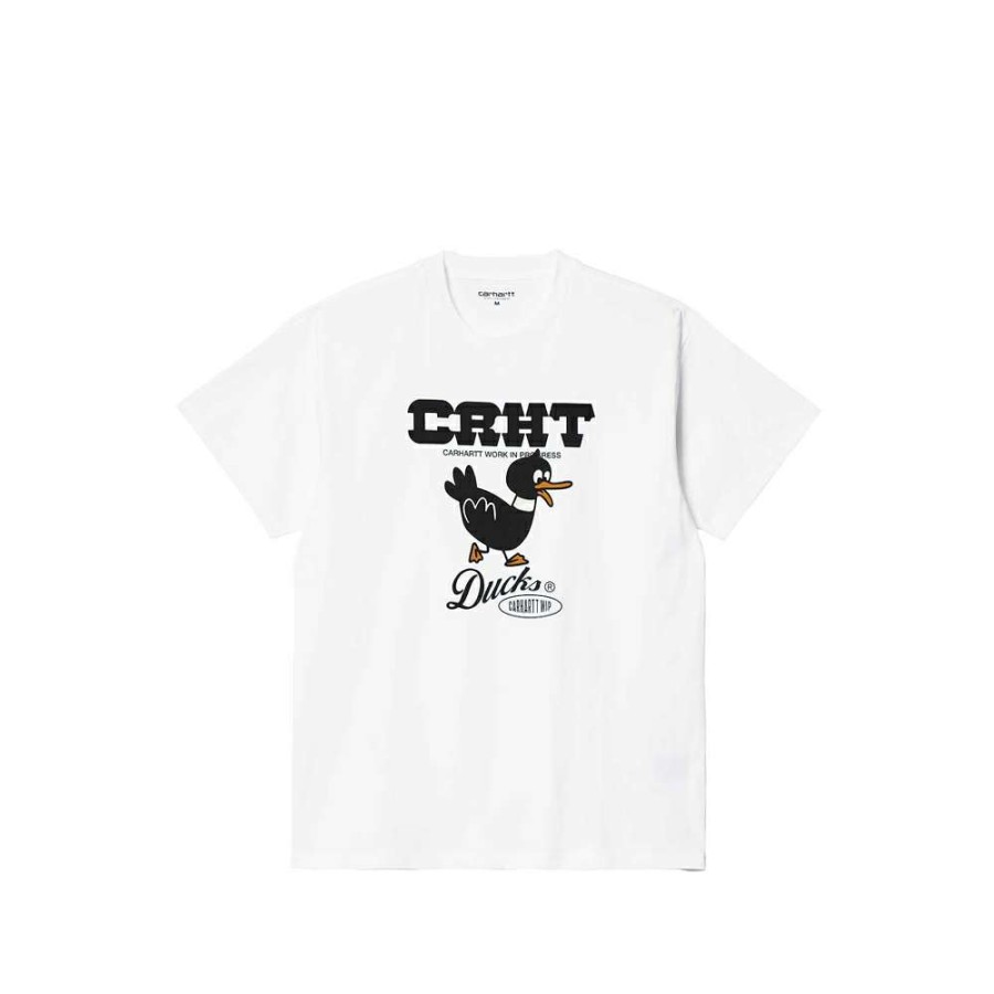 T-Shirts & Polo * | Carhartt Wip S/S Crht Ducks T-Shirt White I030207-10 Promotion