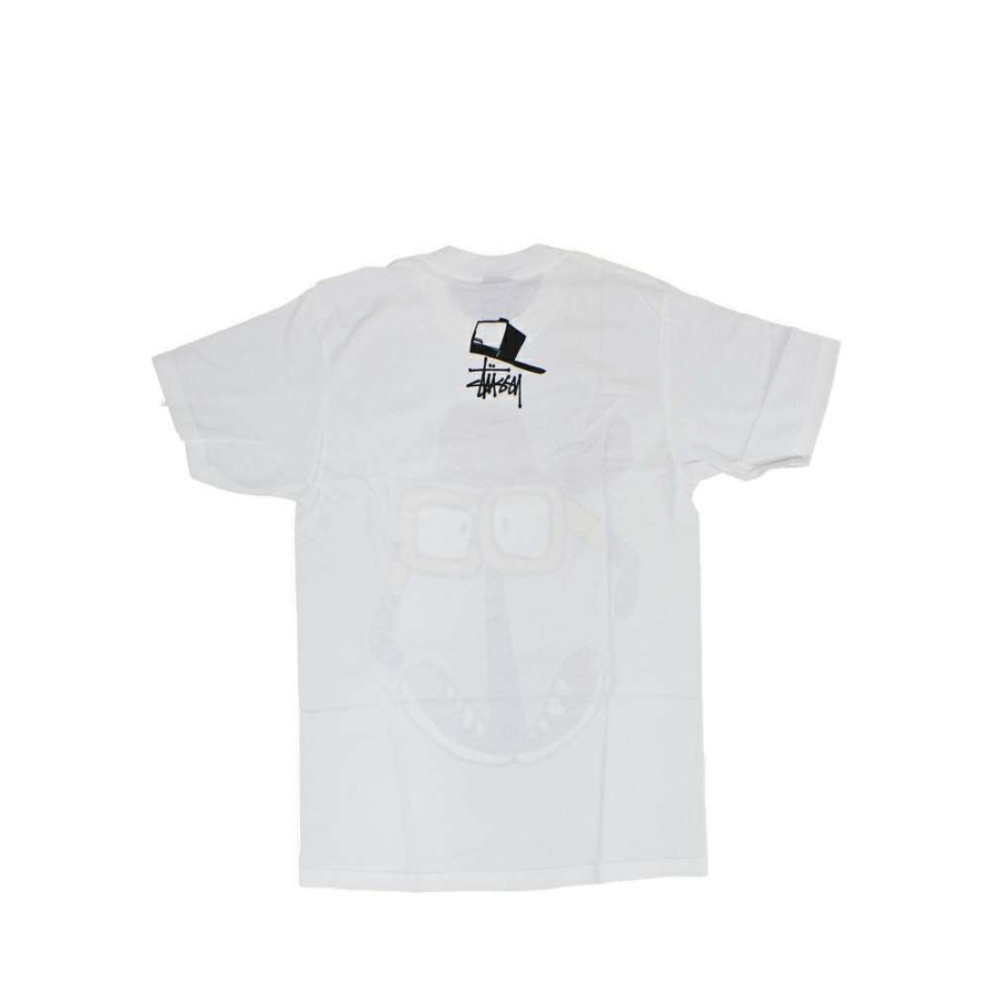 Heritage * | Stussy X Reas Glasses Guy White Tee Limited Edition 1902085 Promotion