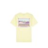 T-Shirts & Polo * | Stussy Palm Springs Tee Pale Yellow 1904691 Discount