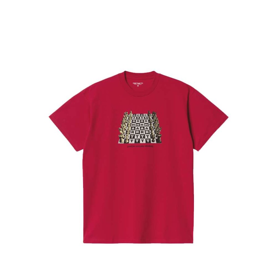 T-Shirts & Polo * | Carhartt Wip S/S Chessboard T-Shirt Cornel I030197-8 Discount