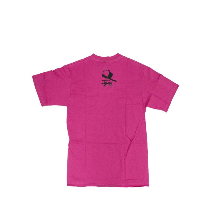 Heritage * | Stussy X Reas Hard Man Magenta Tee Limited Edition 1902087 Discount