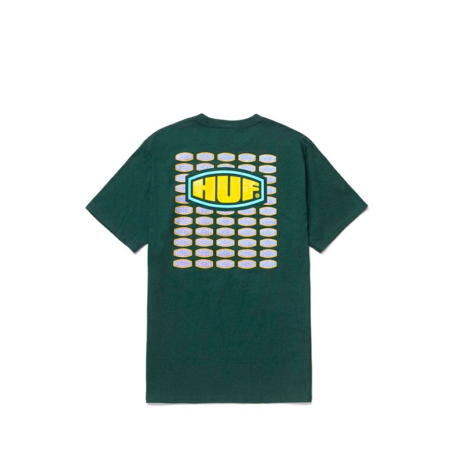 T-Shirts & Polo * | Huf Workmans S/S Tee Dark Green Ts01338 Discount