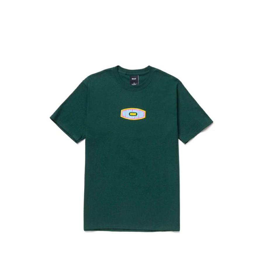 T-Shirts & Polo * | Huf Workmans S/S Tee Dark Green Ts01338 Discount