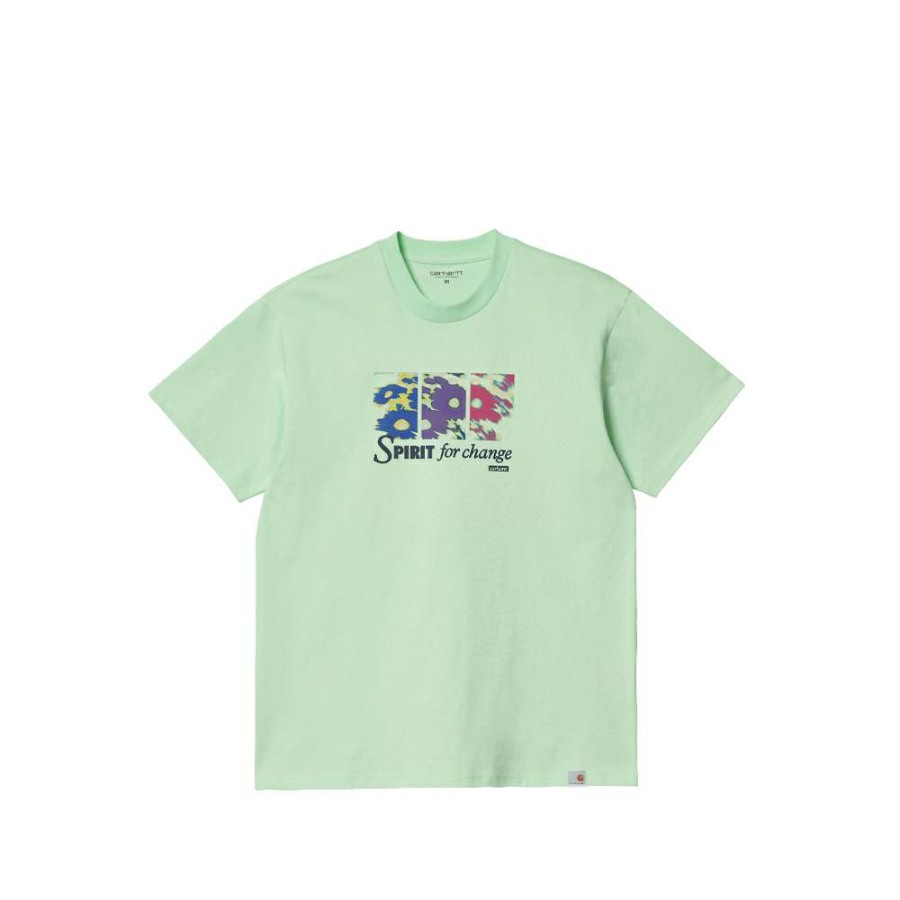 T-Shirts & Polo * | Carhartt Wip S/S Spirit T-Shirt Pale Spearmint I030186-22 Promotion