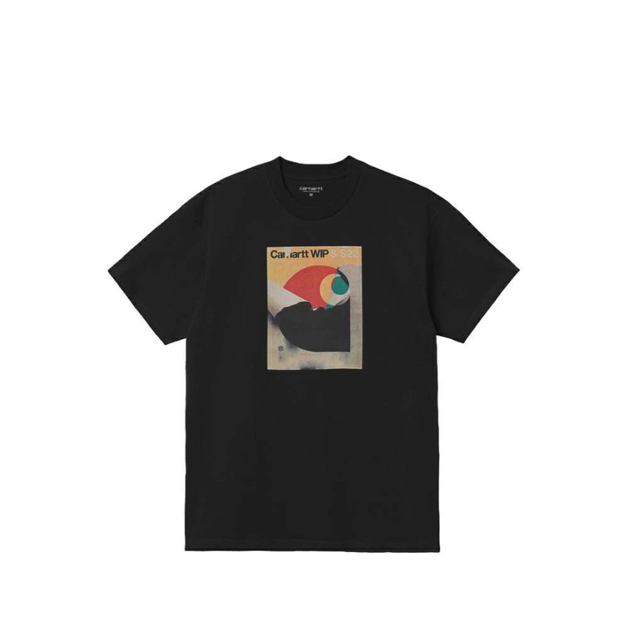 T-Shirts & Polo * | Carhartt Wip S/S Bookcover T-Shirt Black I030205-1 Discount