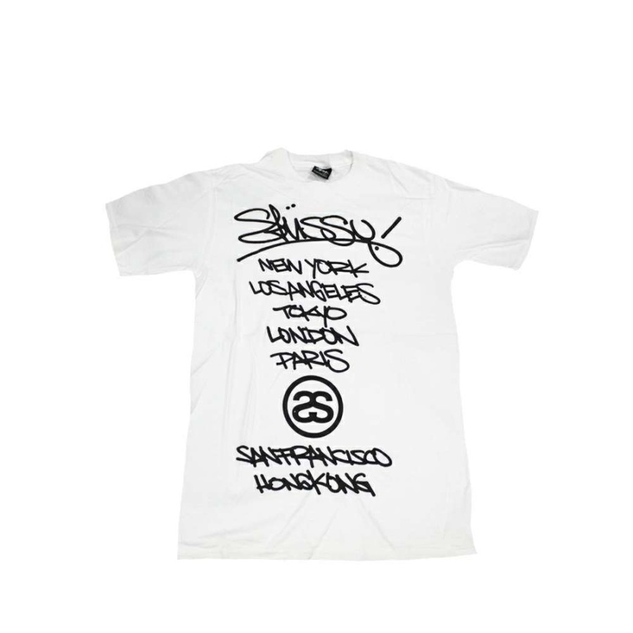 Heritage * | Stussy White Tee World Tour 2006 Marok Limited Edition Discount