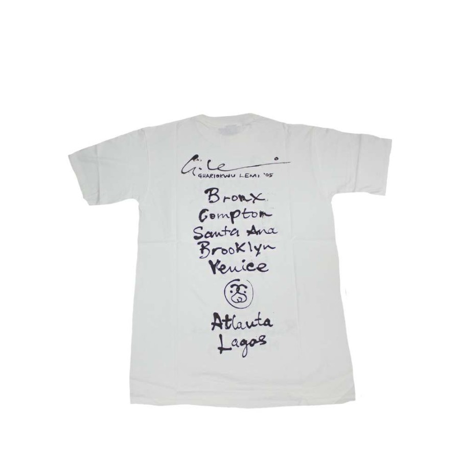 Heritage * | Stussy White Tee World Tour 2006 Ghariokwu Lemi Limited Edition Discount