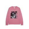 T-Shirts & Polo * | Huf X Miles Davis Voodoo Washed L/S Tee Dusty Rose Ts01761 Discount