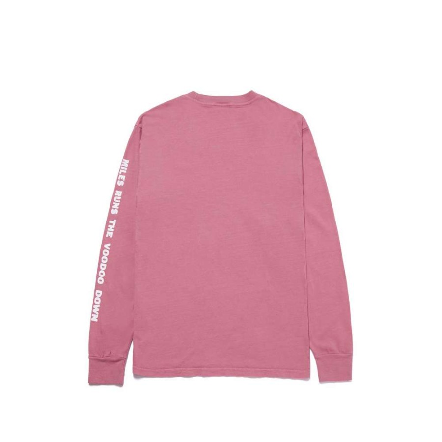 T-Shirts & Polo * | Huf X Miles Davis Voodoo Washed L/S Tee Dusty Rose Ts01761 Discount