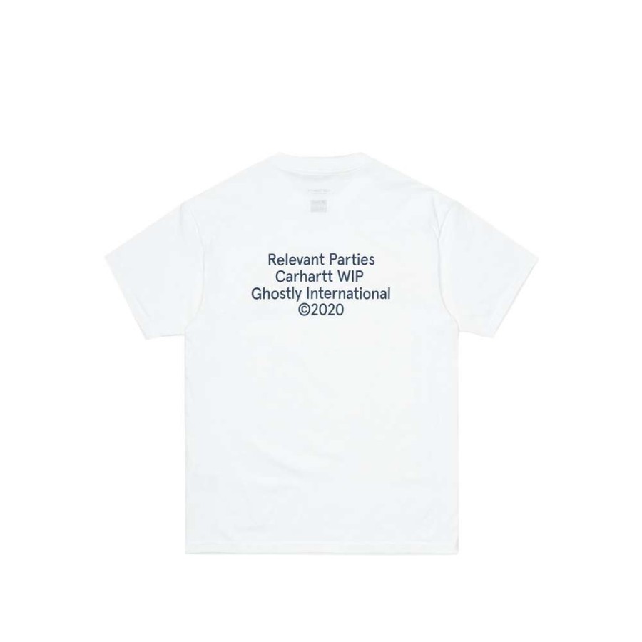 T-Shirts & Polo * | Carhartt Wip X Ghostly International S/S T-Shirt White I029373-4 Discount