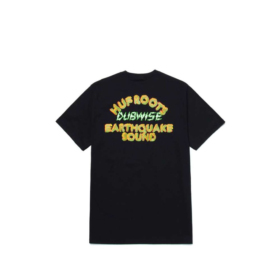 T-Shirts & Polo * | Huf Hufquake Sound S/S T-Shirt Black Ts01652 Sale