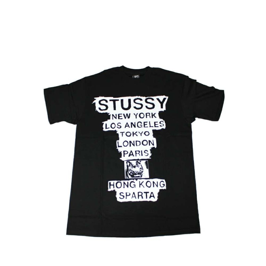 Heritage * | Stussy Black / White Tee World Tour 2006 Kostas Seremetis S6Sc1901233 Limited Edition Sale