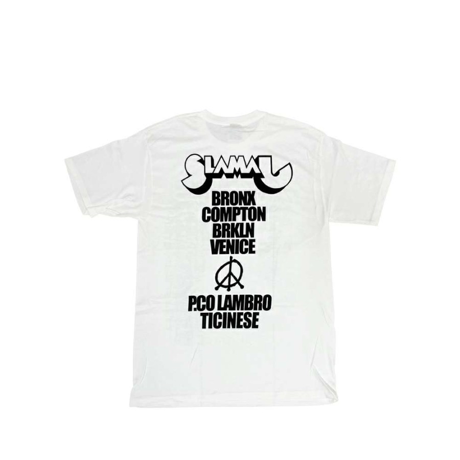 Heritage * | Stussy Milano 5Th Anniversary White Tee Limited Edition Sale