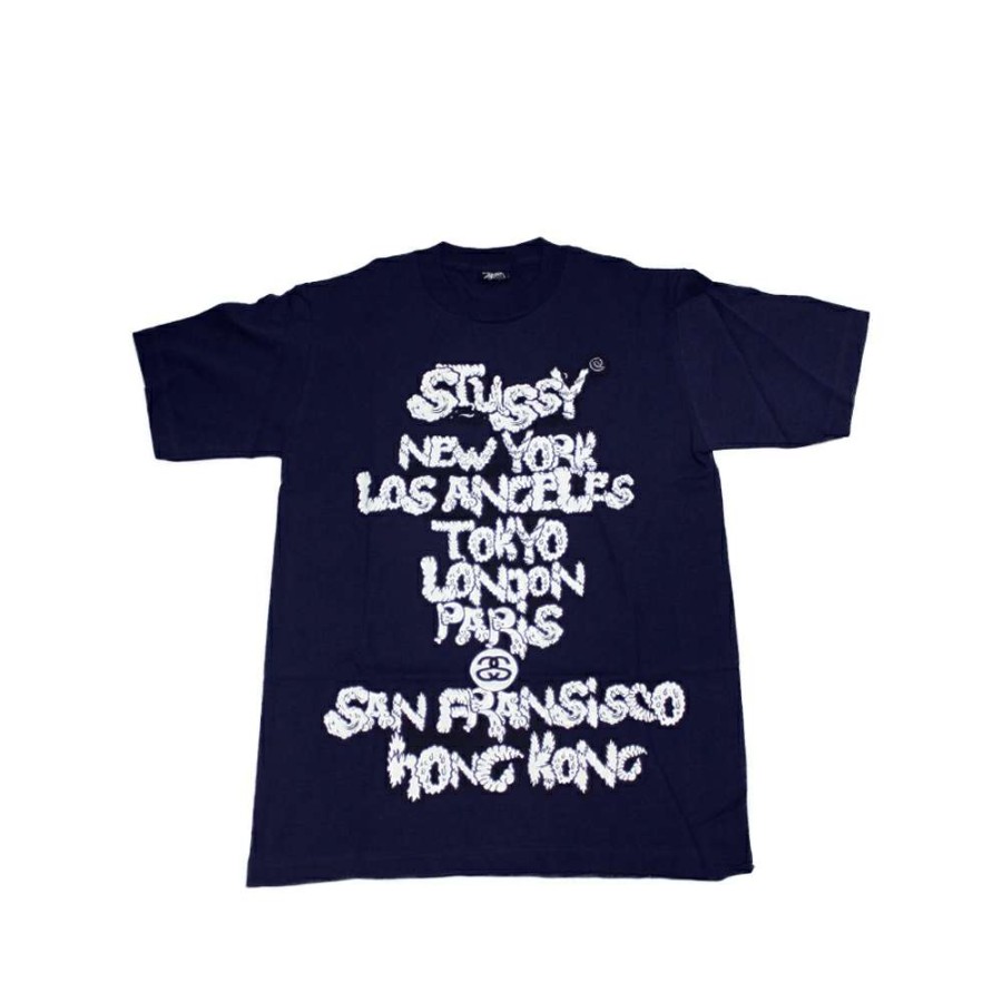 Heritage * | Stussy Dark Navy Tee World Tour 2006 Koa S6Sc1901239 Limited Edition Discount